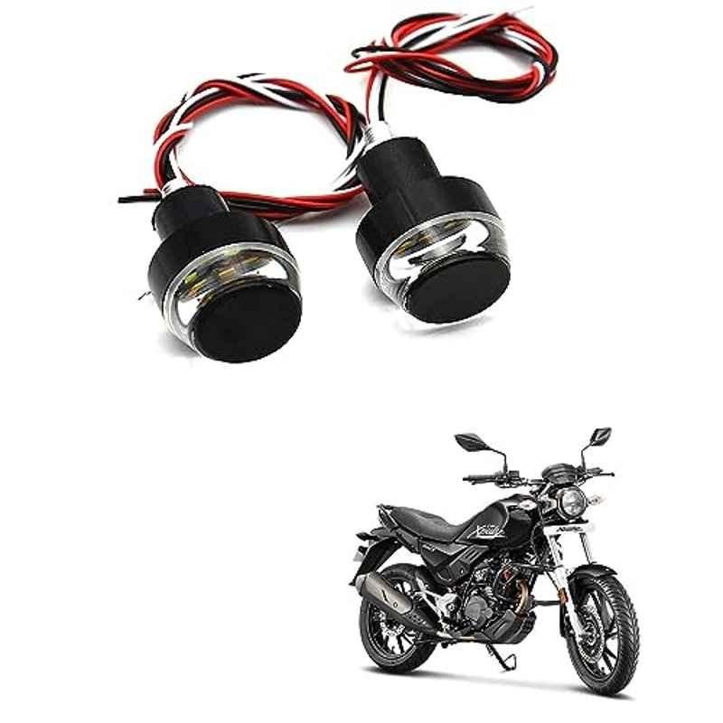 Kozdiko 2 Pcs Dual Colour Motorcycle LED Indicator Turn Signal Handle Bar Light Set for Hero Xpulse 200 T