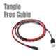Crossloop 2.4A 1m Red, Black & Grey Micro USB Cable, CSLM02