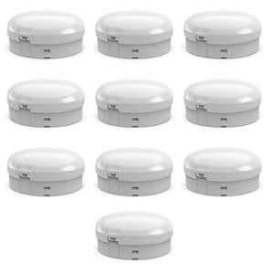 Fybros Impel 8W Polycarbonate Warm White Round LED Ceiling Surface Light, FLS5327J (Pack of 10)
