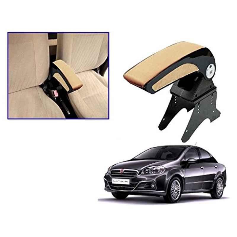Kozdiko Beige Chrome Armrest for Fiat Linea, koz_16080