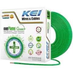 KEI 1 Sqmm 90m 1 Core Conflame Green Plus FRLSH Cooper Green House Wire for Domestic & Industrial Electrical Wiring