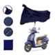 Riderscart Polyester Blue Waterproof Two Wheeler Body Cover with Storage Bag for TVS Jupiter