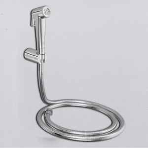 RN PTMT Silver Chrome Finish Health Faucet with Hope Pipe & Wall Holder for Toilet Cleaning, RNHF5501SS