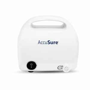 Accusure 10ml White Portable Nebulizer Machine with Mouthpiece & Separate Child/Adult Mask for Home Use