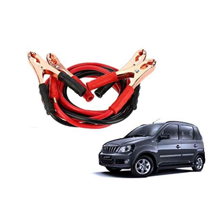 Kozdiko 7.5ft Copper Core Red & Black Heavy Duty Car Battery Booster Cable for Mahindra Quanto