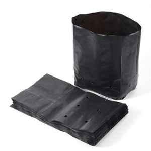 Go Garden 5x7 inch Polyethylene Black UV Protected Poly Grow Nursery Plant Bag (Pack of 300)
