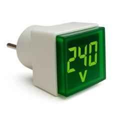 Yokins 50-500VAC ABS Green Plug-In LED Digital Voltmeter, YP-AV