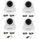 CP Plus Indigo 2.4MP Night Vision Full HD Dome CCTV Camera with Usewell BNC & DC Connectors, CP-VAC-D24L2 (Pack of 4)