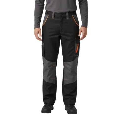 Buy ATACAMA 240GSM Polyester & Cotton Charcoal Grey & Orange