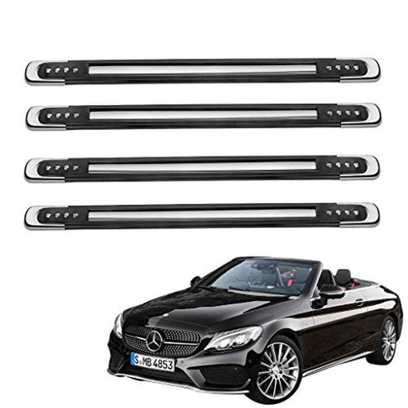 Kozdiko 4 Pcs Designer Black Bumper Protector Set for Mercedes Benz E-Class, Koz-36255