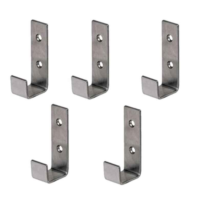 Buy Screwtight T180301SS-5 Stainless Steel Silver Utility Long Robe Hook  (Pack of 5) Online At Price ₹424