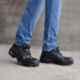 Tiger Lorex Steel Toe PU Sole Black Work Safety Shoes, Size: 9