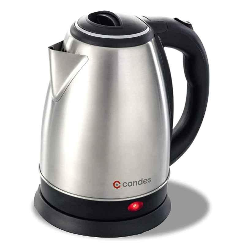 Candes Boiler 2L 1500W Stainless Steel Silver & Black Electric Kettle, Boiler1CC