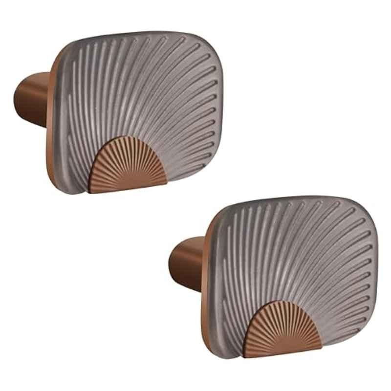 Plantex Knobs for Drawers/Drawer Knobs/Rectangle Knob for Cabinets/Pull-Push Knob for Kitchen/Bedroom/Drawer (Pack of 2) Rose Gold & Satin Black