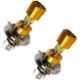 AllExtreme 9W Golden H4 Missile Projector LED Headlight Bulb (Pack of 2)