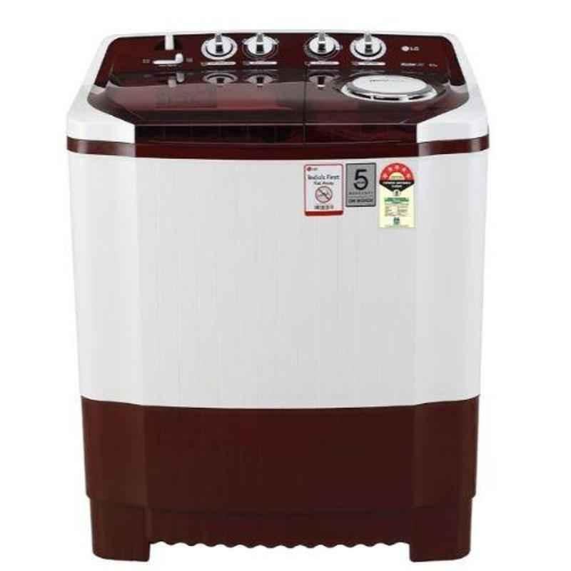 LG 8kg 5 Star Burgundy Top Load Semi Automatic Washing Machine, P8035SRMZ