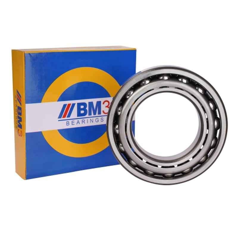BM3 35x72x27mm Chrome Steel Angular Contact Ball Bearing, 5207 ZZ/2RS (Pack of 5)