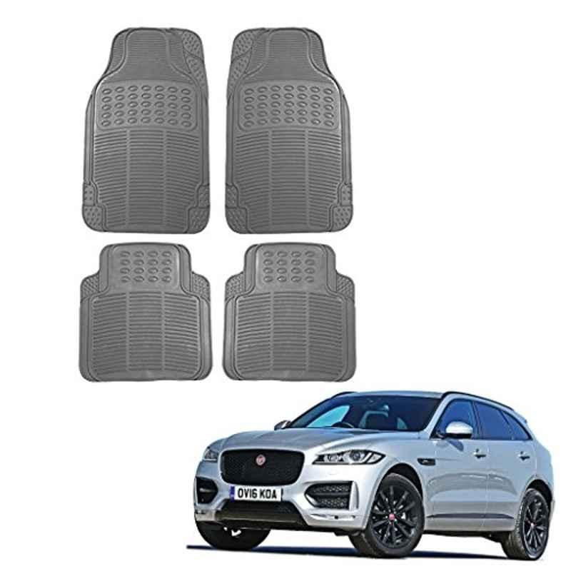 Kozdiko 4 Pcs Grey Rubber Car Mat Set for Jaguar NA