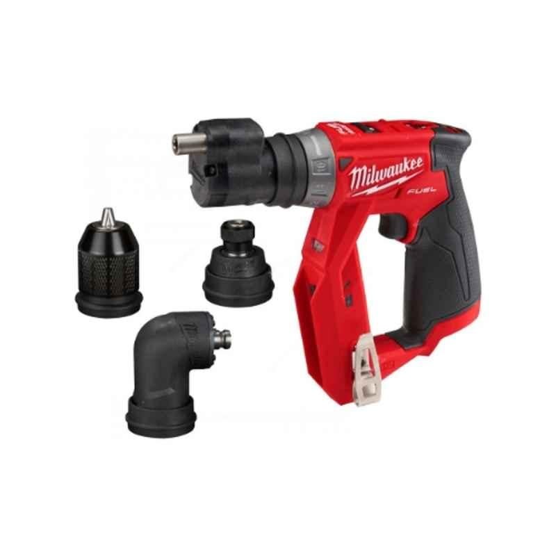 Milwaukee M12 1/4 inch 12V Red & Black Fuel Drill Screwdriver with Interchangeable Heads, M12FDDXKIT-OX