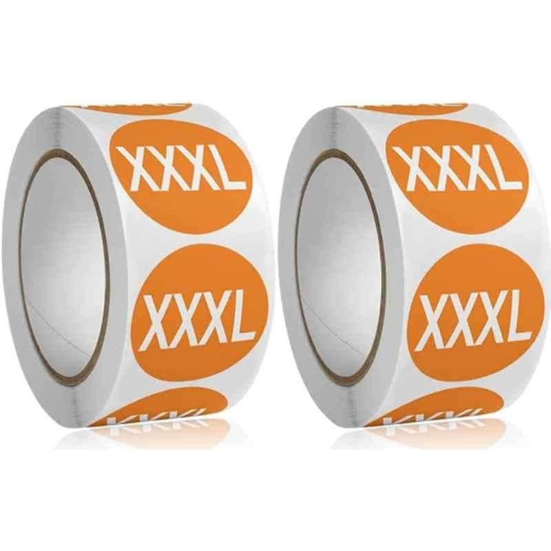 Rubik XXXL White 1000 Colorful Sticker Label