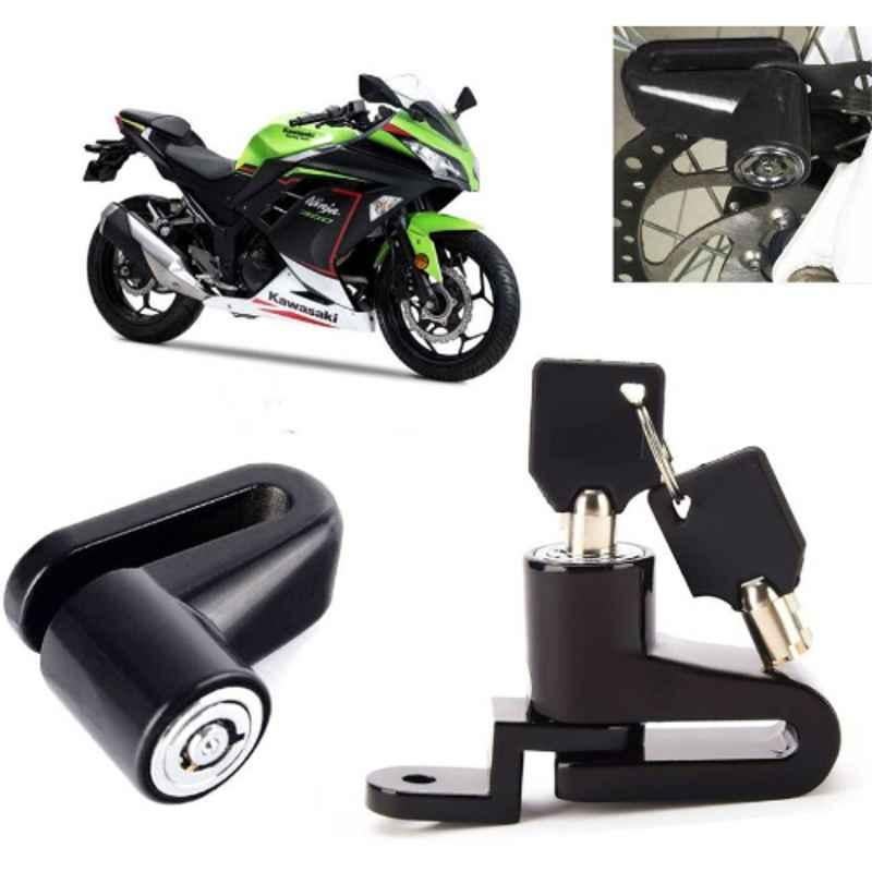 Auto Pearl Steel Black Heavy Duty Anti-Theft Disc Brake Lock for Ninja, Lock_397
