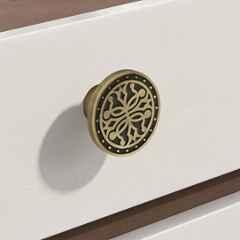 Plantex Knobs for Drawer/Round Drawer Knobs/Knobs for Cabinets/Pull-Push Knobs for Kitchen/Bedroom Drawer DTK-301, Antique Brass