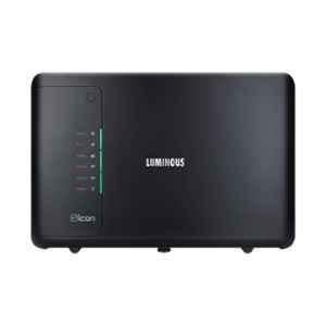 Luminous Icon 1600 1400VA/12V Black Single Battery Pure Sine Wave Inverter for Home, Office & Shops
