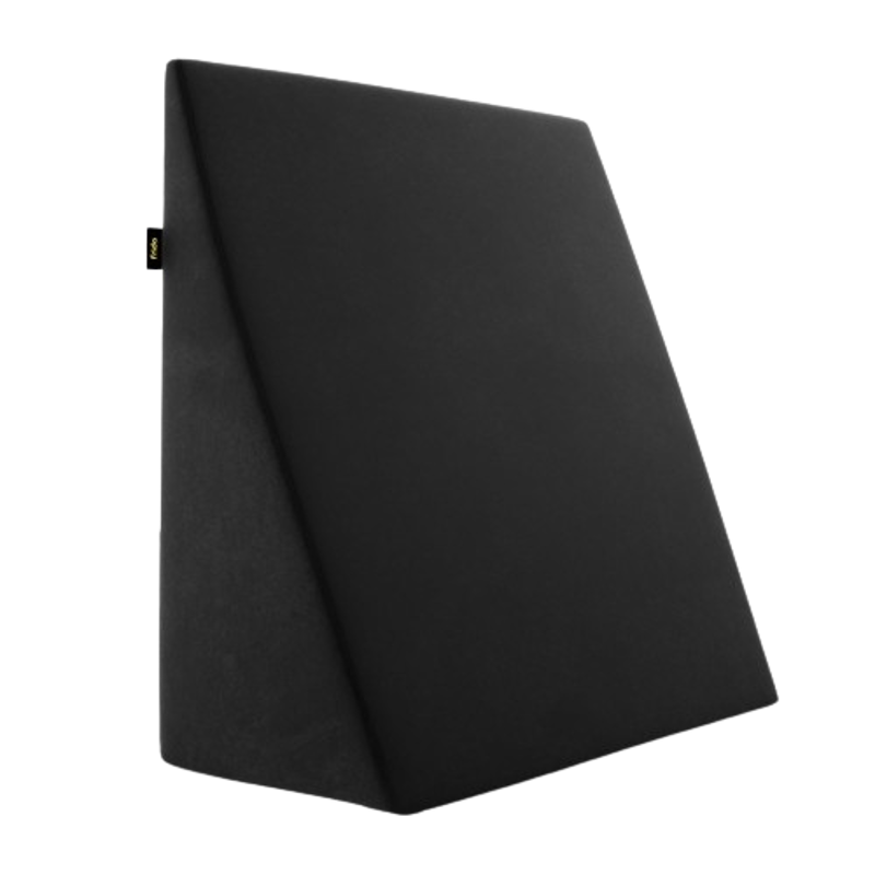 Frido Wedge Plus Memory Foam Black Cushion, FR-ULWC-PL-B1