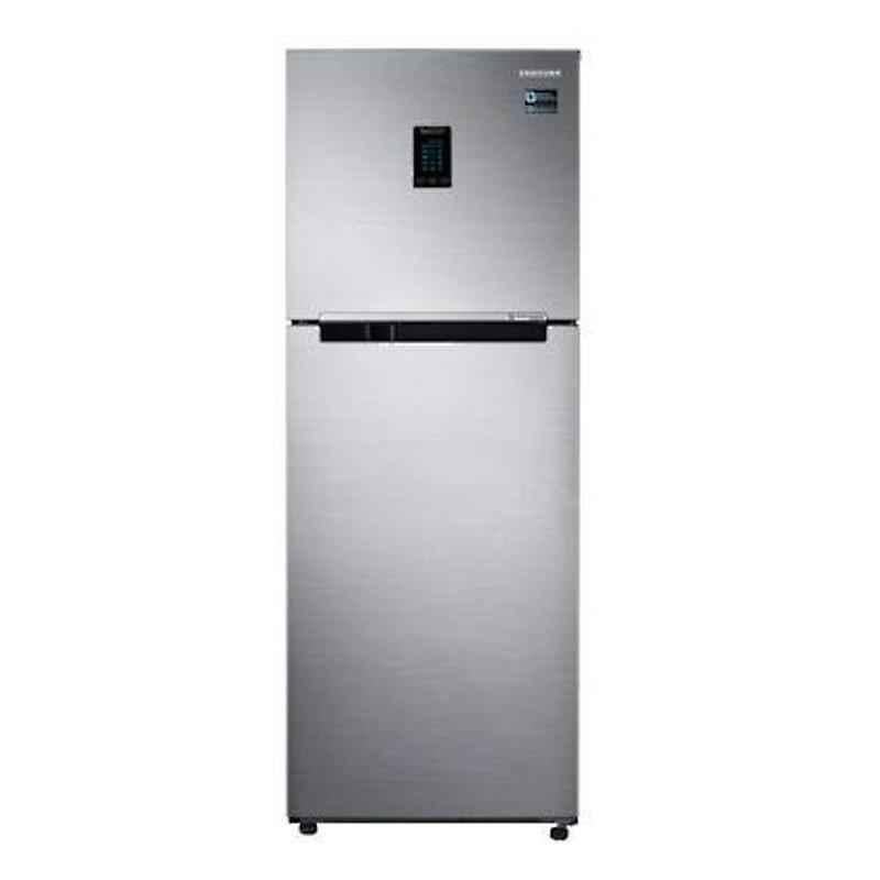Samsung 324L Elegant Inox Double Door Top Mount Refrigerator, RT34M5518S8