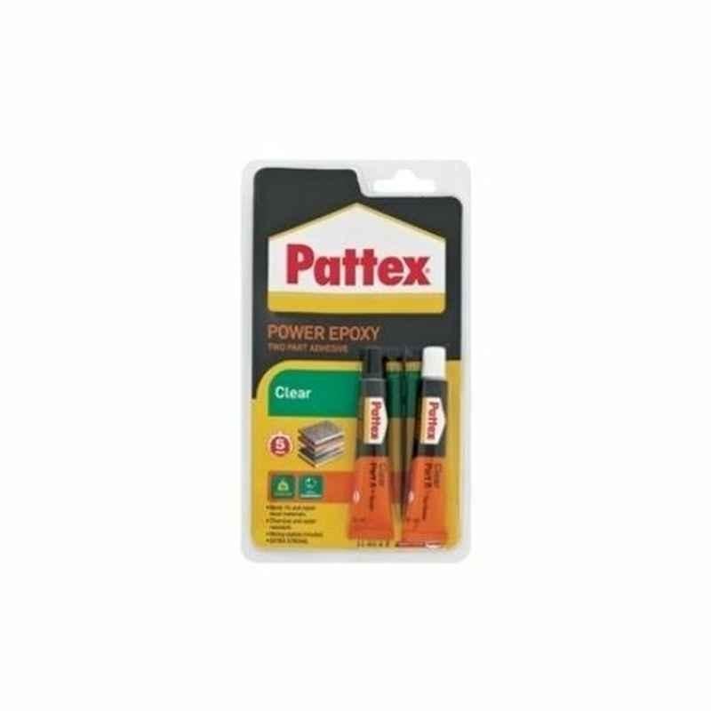 Pattex Power Epoxy Adhesive, 866010, Clear, 11ml, 2 Pcs/Pack