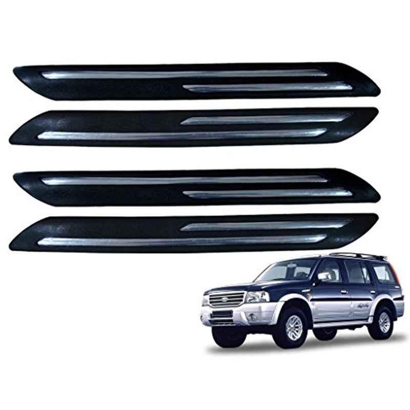 Kozdiko 4 Pcs Double Chrome Bumper Protector Set for Ford Endeavour