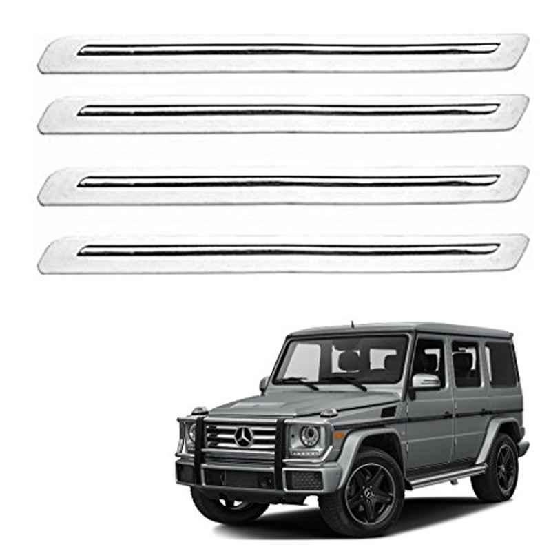 Kozdiko 4 Pcs White Car Bumper Protector Set for Maruti Suzuki Old Swift