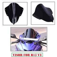 AOW Visor Glass for Yamaha R15 V3 (Black) B-109