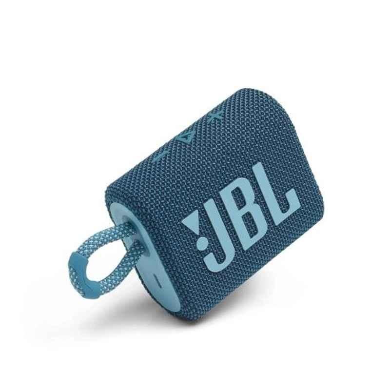 JBL Go 3 Blue Bluetooth 5.1 Portable Speaker