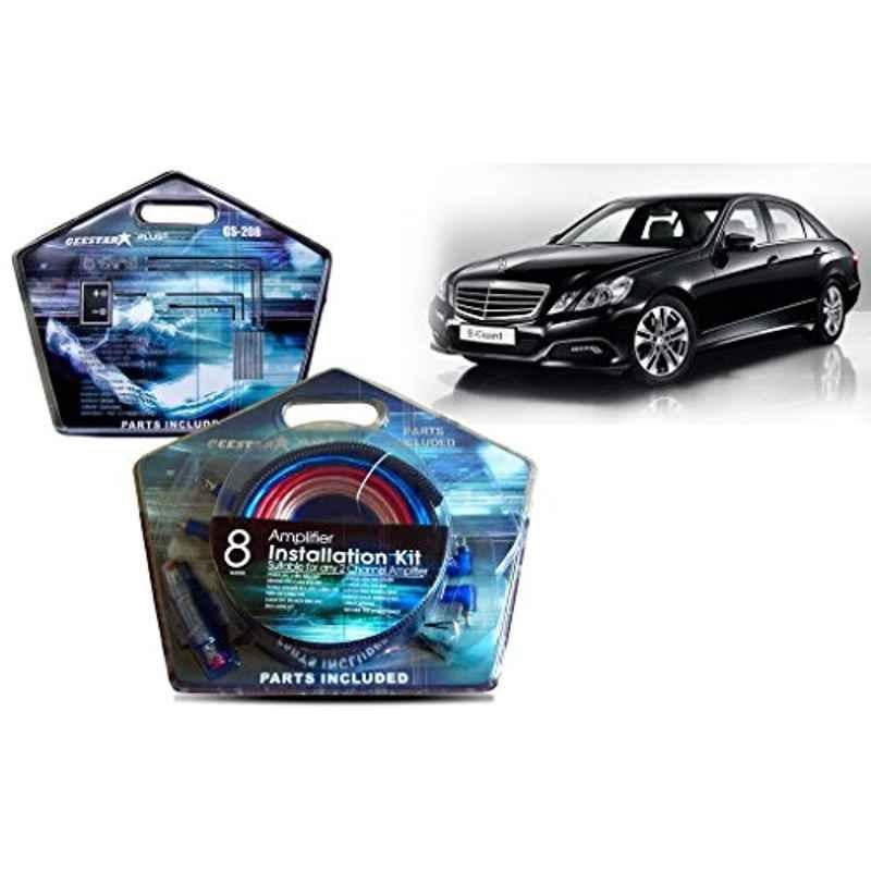 Auto Pearl Geestar Plus 8 Guage 2 Channel Amplifier Full Installation Kit for Mercedes Benz E280, GS-208