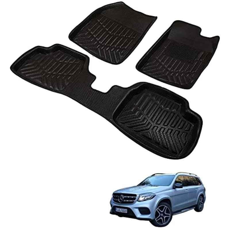 Kozdiko 3D Black Car Foot Mat Set for Mercedes Benz GLS-Class, dshbdhb325