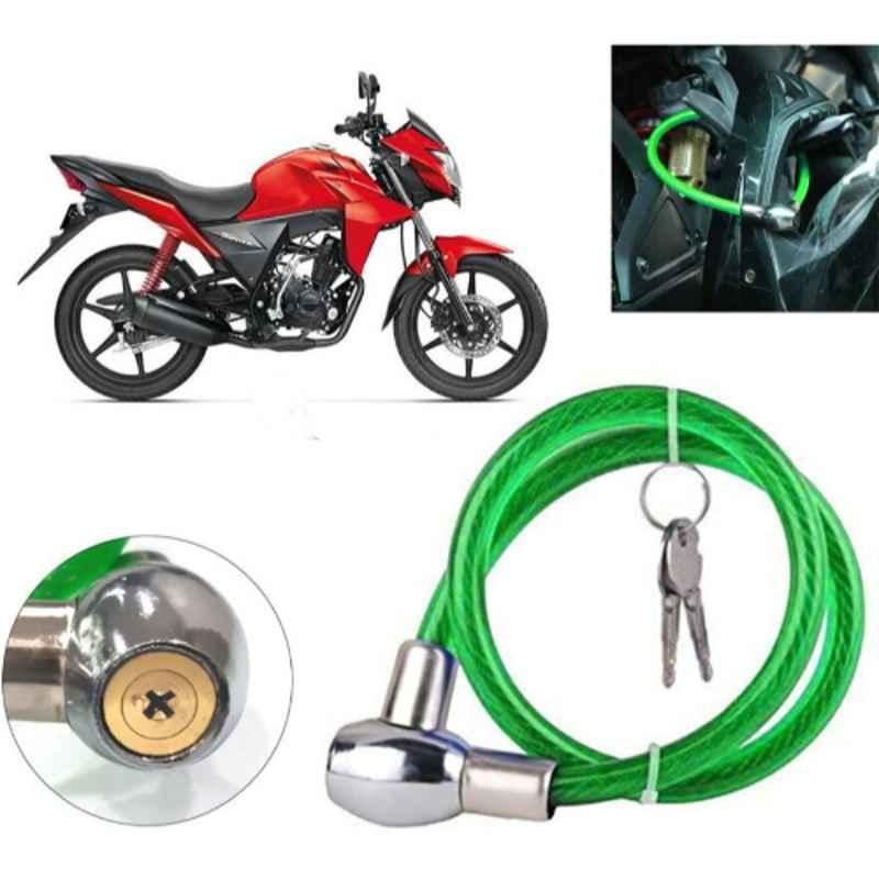 Auto Pearl PVC & Plastic Green Heavy Duty Cable Lock for CB Twister, 230