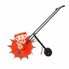 Asha Agri 12 Teeth PVC Orange Manual Seed Sowing Machine for Plain & Hilly Areas, AMS-12T