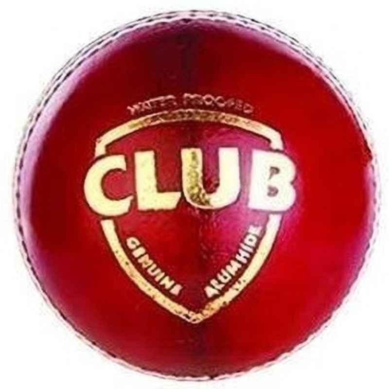 HTM Club Cricket Leather Ball for 13-60 Years (Pack of 2)