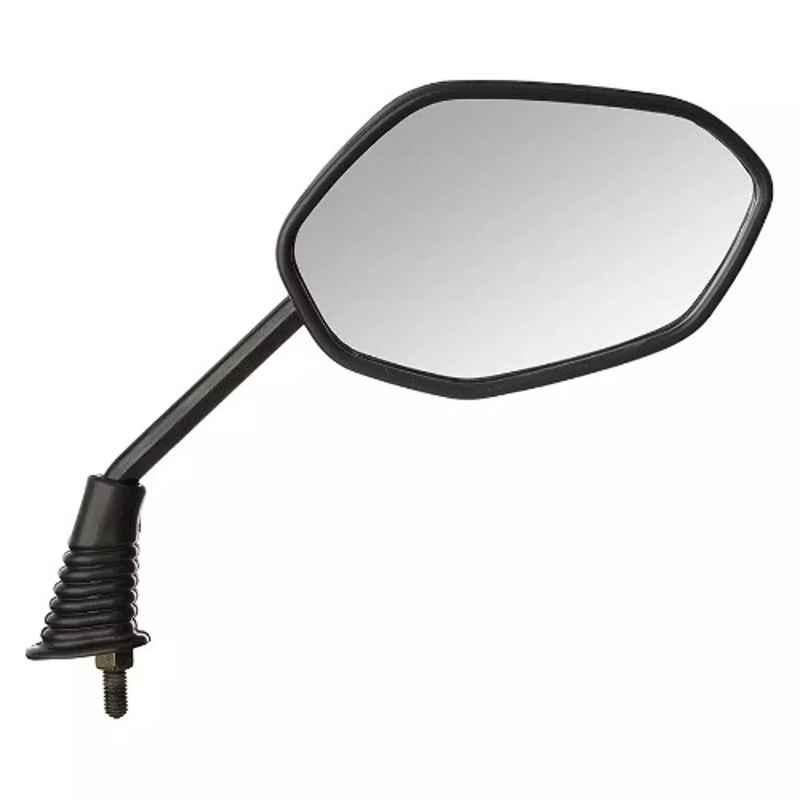 Uno Minda Rv-4007R Rear View Mirror Shatterproof Glass For Honda Dio New Model (Black)