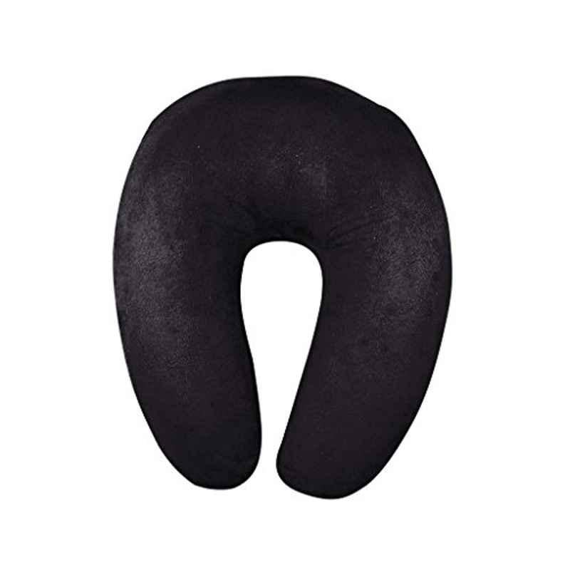 Kozdiko Velvet Black U-Shape Travel Neck Rest Cushion Pillow for Renault Scala