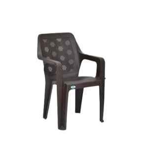 Nilkamal Hexa Plastic Brown Outdoor Chair