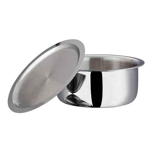 Buy Vinod Platinum Triply Stainless Steel Kadai With Lid Online at