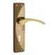ATOM 7 inch Brass & Iron Black Gold Finish Mortise Door Lock Set, MH-1003-KY-BG