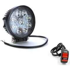 AOW 9 LED (White) Super Bright Spot Light Fog Lamp For TVS Apache RTR 160 (18 W) Pack Of 1- With Handle Bar Mounting On-Off Switch