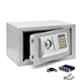 Gobbler GS200L Light Grey 12L Digital Electronic Safe Metal Locker Box with Double Deadlock