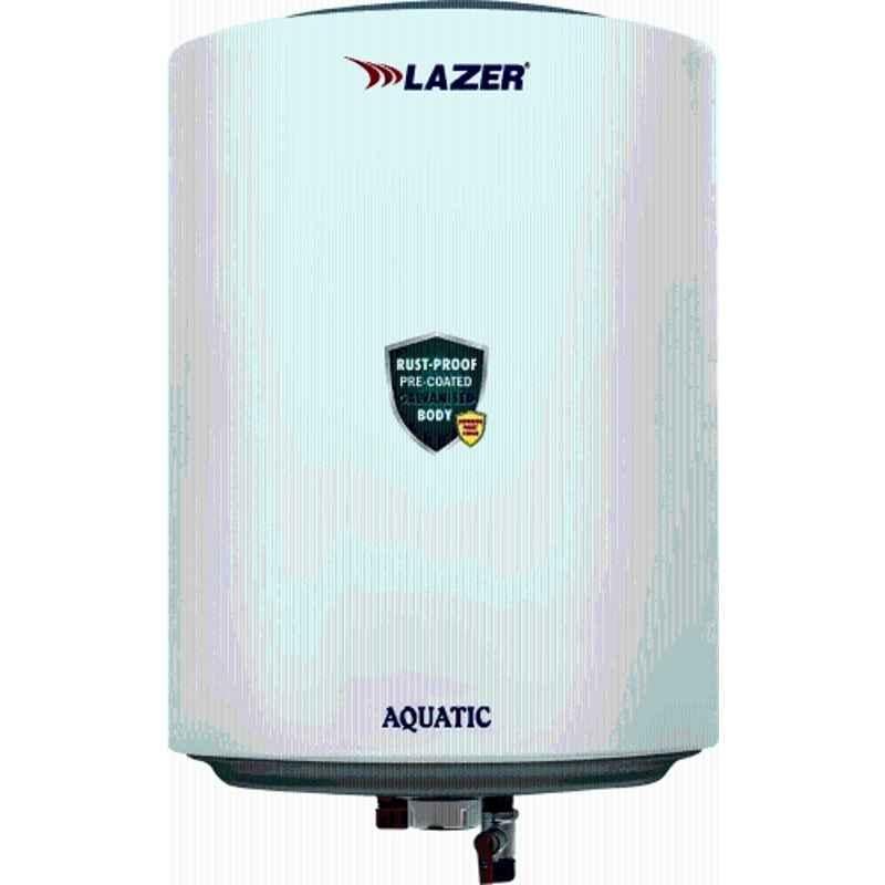 Lazer Aquatic 2000W 5 Star White Vertical Storage Water Heater, Tank Capacity: 10 Litre