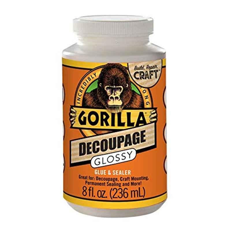 Gorilla Clear Decoupage Glossy Glue & Sealer, 101819