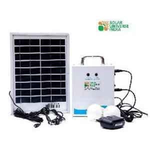 SUI Mini Solar Home Lighting System with 2 LED bulbs, Battery & Solar Panel - 27Wh Battery & 5W Solar Panel
