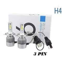 AOW C6 H4 LED Headlight Bulbs All in One Compact Design 36W/3800LM LED Headlight Conversion Kit -Pack of 2 for Extremely Bright White Light Universal for All Bikes T-72